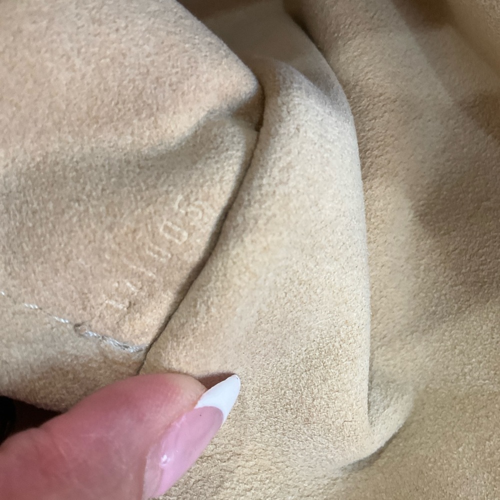 Louis Vuitton Cream and Tan Checkered Hobo Bag - Picture 6 of 10